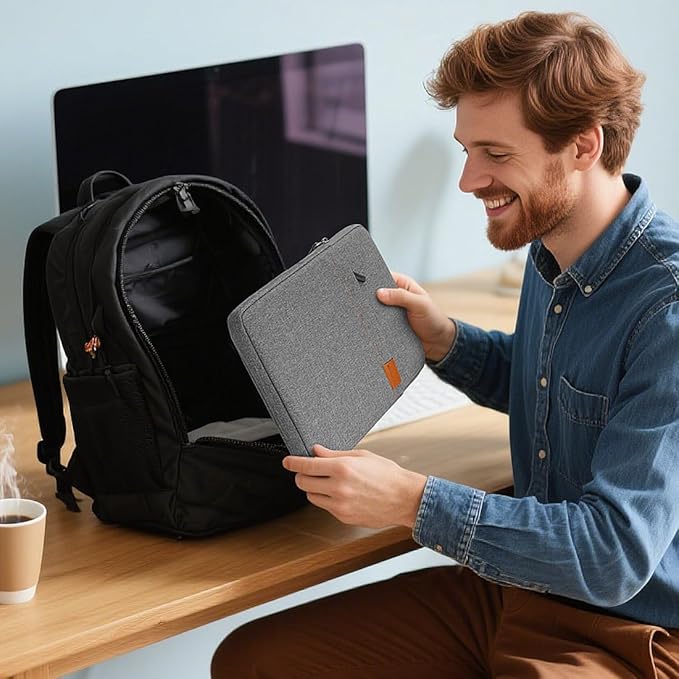 NIDOO 13 Inch Laptop Sleeve Case Protective Carrying Bag Computer Cover for 13.6" 13" MacBook Air/ 14" MacBook Pro/Surface Laptop 7/ ThinkPad X13 L13 E14 L14 T14s/ Yoga 7/ ThinkBook 14/13.4" XPS 13