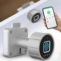 Fingerprint Cabinet Lock 32mm eLinkSmart Child Safety Baby Proofing Biometric Keyless Bluetooth Electronic Smart Drawer Lock for Furniture Liquor Locker Pantry Cupboard - 1.26"