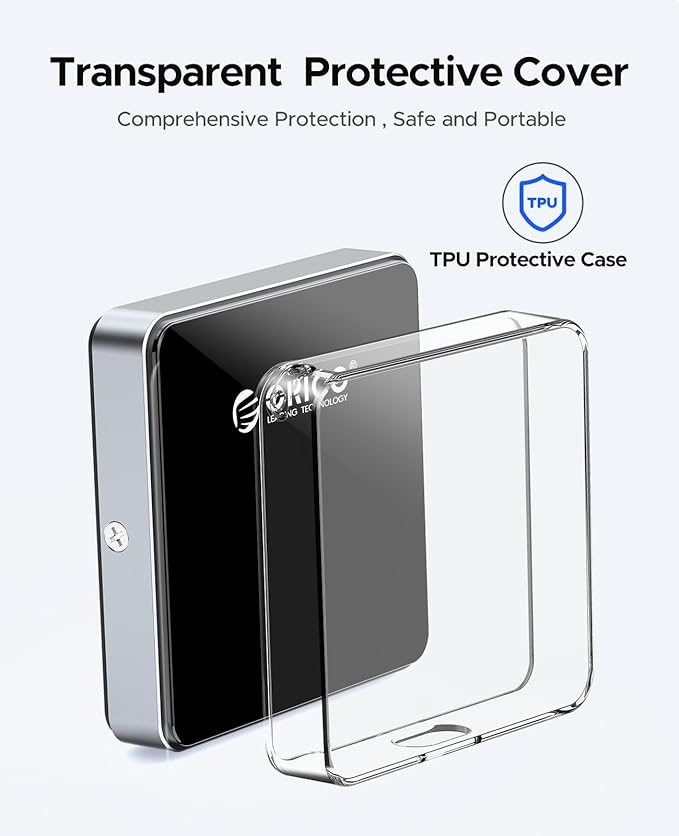 ORICO 10Gbps Magnetic M.2 NVMe SSD Enclosure 4K ProRes Recording Max 2TB for iPhone 17/16/15 Pro/Pro Max/Plus Support SSD Size 2230 B+M M-Key Diskless AP30 (Black)