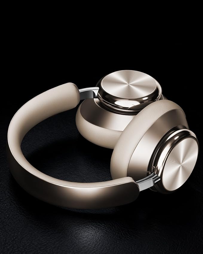 Wentronic Y03 Bluetooth Headphones Wireless Active Noise Cancelling Over Ear Headphones 48 Hours Playtime High Sound Quality 6 EQ Music Mode Headphones with Soft Ear Cushion - Starlight