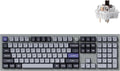 Keychron Q6 Pro Full Aluminum Wireless Bluetooth Custom Mechanical Keyboard, Full-Size QMK/VIA Programmable Knob KSA Double-Shot PBT Keycap Hot-Swappable Brown Switch, Mac Windows Linux - Grey