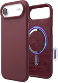 elago for iPhone Air Case, Premium Magnetic Silicone Case, Compatible with MagSafe, Liquid Silicone Material, Protective Cover, Shockproof, Slim Phone, 6.5 inch (Burgundy)