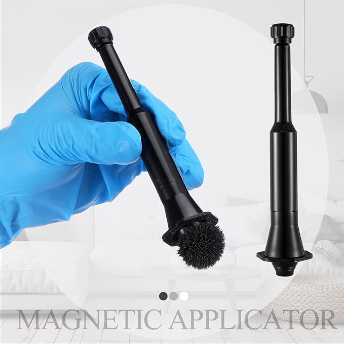 2 Pcs Professional Magnetic Fingerprint Brush Easily Apply Basic Latent Magnetic Fingerprint Featuring a Spring-Loaded Handle