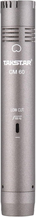 TAKSTAR Condenser Microphone with Windscreen, Professional Cardioid Mic, XLR Gold-Plated Diaphragm Recording Microphone for Singing, Studio, Instrument, Interview, Radio Stations, Broadcast - CM-60