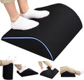 Foot Rest for Under Desk at Work, Ergonomic Under Desk Footrest with Washable Cover for Office, Home & Gaming Leg Elevation Pillow Black