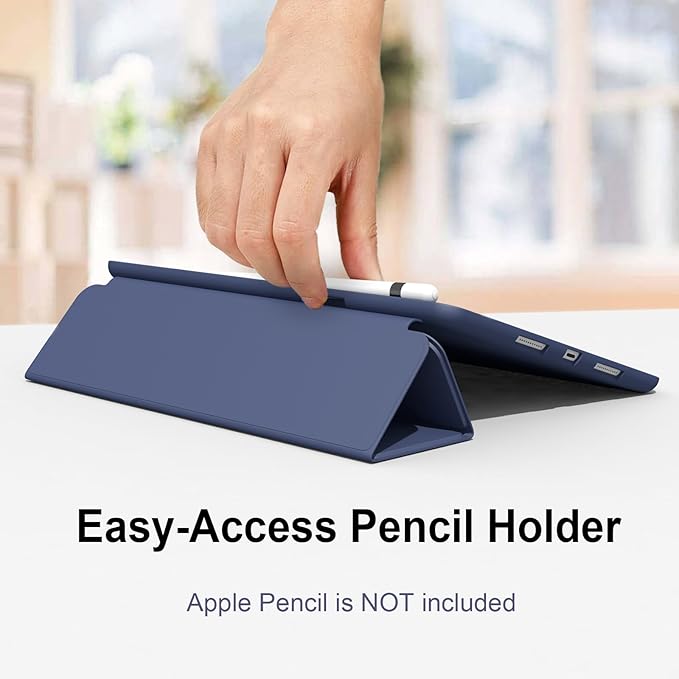 Case for iPad Air 3 / Pro 10.5 Inch, Lightweight Slim Soft TPU Trifold Stand Smart Cover, Auto Sleep/Wake Case with Pencil Holder for iPad Air 3rd Generation/Pro 10.5 - Lavender Gray
