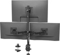 BONTEC Triple Monitor Desk Mount, Supports 13-32 Inch Screens, Full Motion Adjustability, VESA 75x75/100x100mm, Up to 22lbs per Arm, C Clamp and Grommet Mounting Options, Cable Management