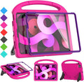 SUPLIK Kids Case for iPad Air 5th/4th Generation (10.9 inch,2022/2020), Built with Screen Protector, iPad Air 5 Kidproof Case with Handle Stand for Apple iPad Air 4/5&Pro 11 Old Version, Pink&Purple