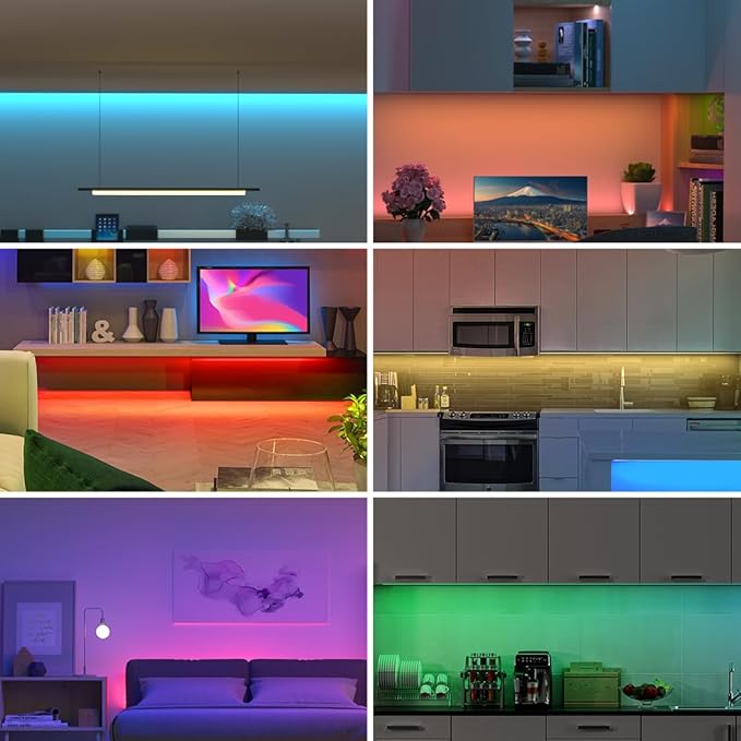 16.4FT COB LED Strip Light Green, 24V 8MM Width Flexible High Density Uniform Bright 480LEDs/m Lights, CRI90+ Dimmable COB LED Tape for Cabinet Kitchen Indoor Decor(No Adapter & Controller)