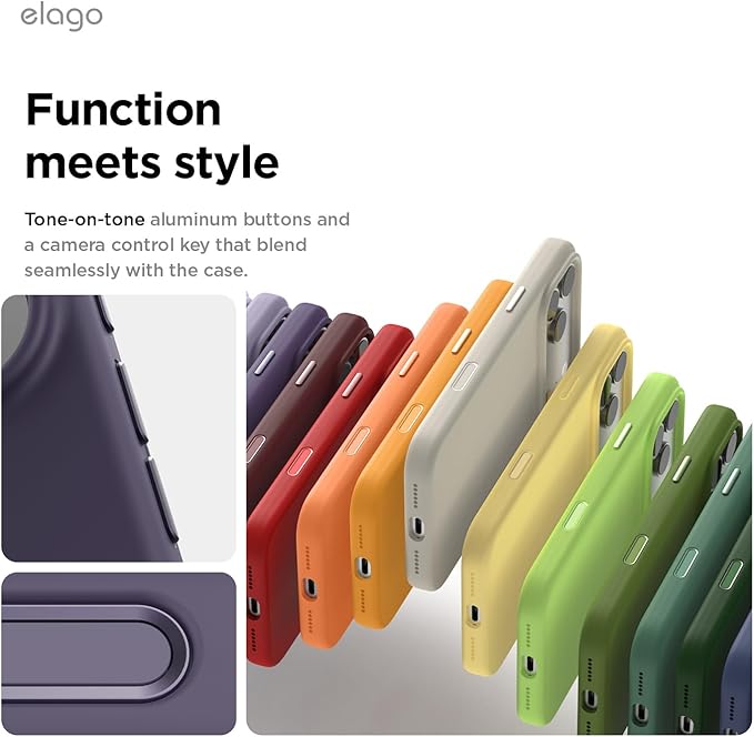 elago for iPhone 17 Pro Max Case, Premium Magnetic Silicone Case, Compatible with MagSafe, Liquid Silicone Material, Protective Cover, Shockproof, Slim Phone, 6.9 inch (Deep Purple)
