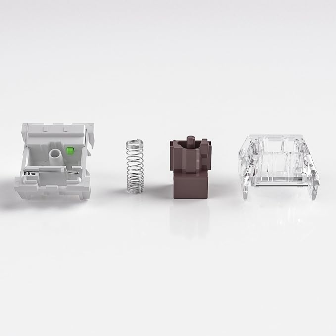 Kailh Box Brown Switches for Mechanical Keyboard,3-Pin 45gf Tactile/Factory Lubed/Dust&Waterproof Switches(Kailh Box Brown,90Pcs)