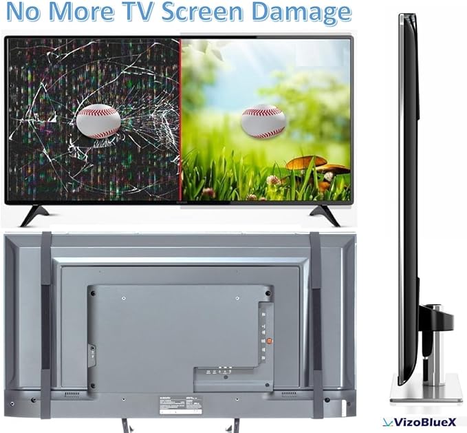 VizoBlueX 49-50 inch Blue Light and Damage TV Screen Protector. Protection Shield & Anti-Blue Light Filter Blocking UV for LCD LED 4K OLED QLED (44.1 x 25.8 inch)