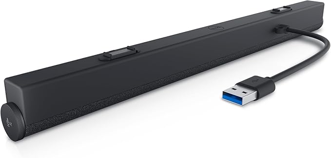 Dell Slim Conferencing Soundbar for Monitor – SB522A - Magnetic, Mute Microphone, Call Answer/end, Zoom Certification, Microsoft Teams Certified