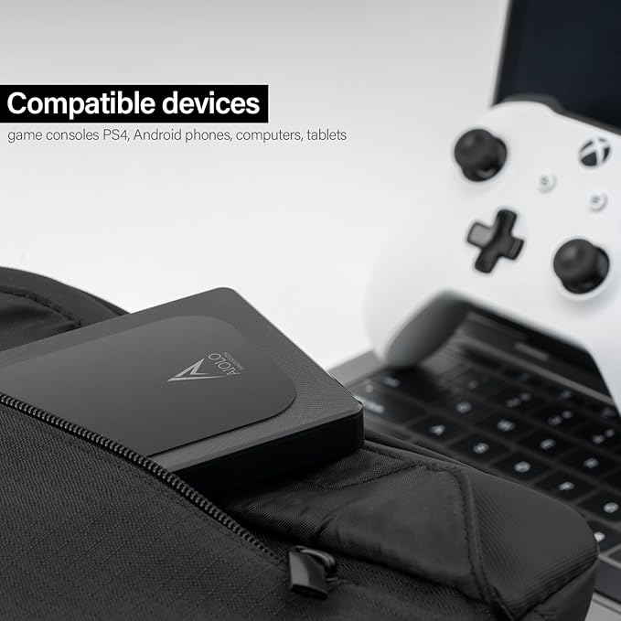 Aiolo Innovation 1TB External Hard Drive Ultra Slim Portable HDD-USB 3.0 for PC, Mac, Laptop, PS4, Xbox one,Xbox 360