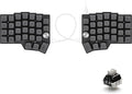 YIVU 60% Split Keyboard, Programmable Ergonomic Mechanical Keyboard with QMK/Vial, Hot-Swap 3/5 Pin, C-to-C Link, Dual Rotary Encoders & RGB, for Coding and Gaming