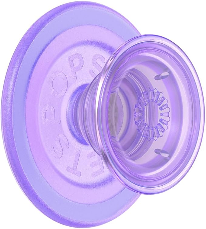 PopSockets Phone Grip for MagSafe, Magnetic Holder, Phone Stand - Lavender Translucent