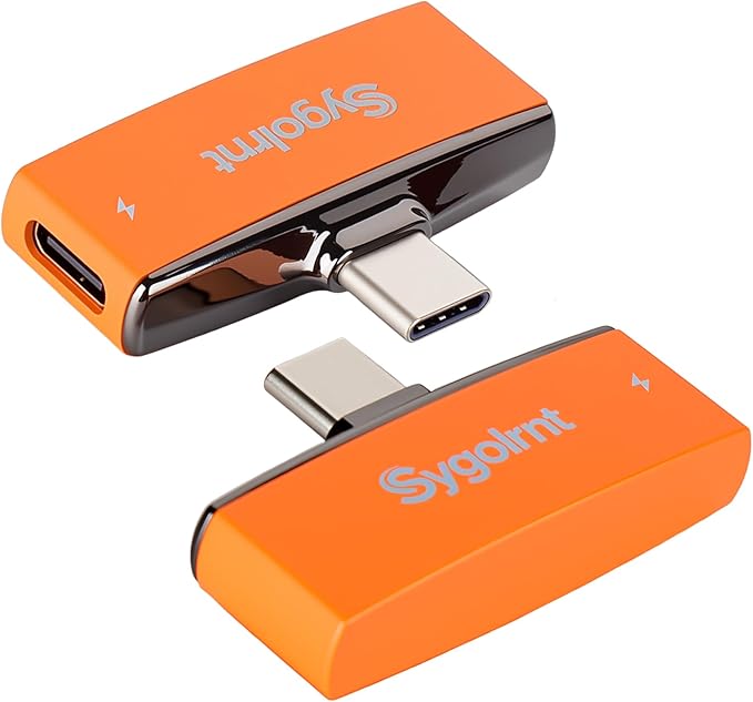 USB C Flash Drive for iPhone Photo Stick 256GB Thumb Drive with Type-C Charging Port, USB Memory Stick for Photos Videos, High Speed Jump Drive External Storage for iPad/Android Phones/PC (Orange)