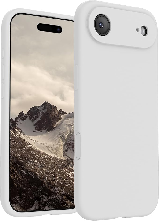 FireNova Magnetic for iPhone Air Case, Compatible with MagSafe, [Integrated Silicone Camera Control Button] [Camera Protection] Microfiber Lining Phone Case for iPhone 17 Air, 6.5", White