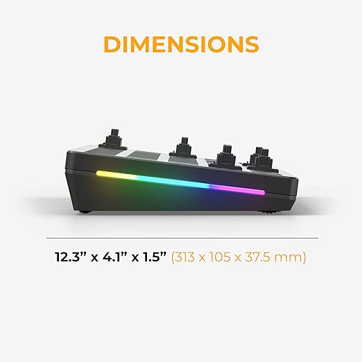 GLORIOUS Gaming GMMK 2 Compact 65% Barebones (Frame Only) - Mechanical Gaming Keyboard Frame, Compact TKL Size (65%), Aluminium, Customisable, Per Key RGB, American QWERTY Layout - Black