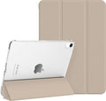 Case for iPad mini 7 (A17 Pro), Slim Smart Trifold Stand for iPad mini 7th/6th Generation 8.3 Inch 2024/2021, Hard PC Translucent Frosted Back Shell Case with Auto Wake/Sleep, Oat Coffee