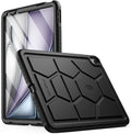 Poetic TurtleSkin Case Designed for iPad Air 11 Inch M4/M3/M2 (2026/2025/2024), Heavy Duty Shockproof Rugged Kids Friendly Drop Protection Silicone Cover Case, Black