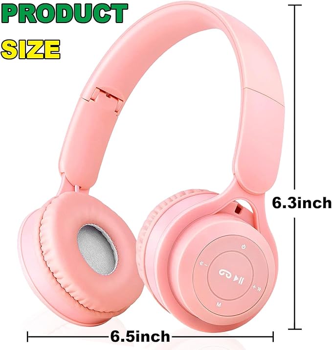 Upgraded Hybrid Noise Cancelling Headphones with Transparent Modes Wireless Bluetooth with Mic Deep Bass Soft-Earpads Hi-Fi Audio Comfortable Fit Long Playtime for Home Office Travel Over Ear Pink
