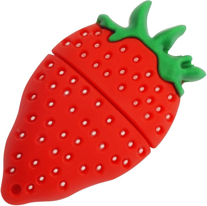 4X16GB Fruits USB Flash Drive Cute USB Thumb Drive Memory Stick Pineapple Carrot Banana Strawberry Pen Drive Gift Data Storage U Disk(Pack of 4 Fruits)