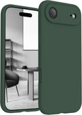 FireNova Magnetic for iPhone Air Case, Compatible with MagSafe, [Integrated Silicone Camera Control Button] [Camera Protection] Microfiber Lining Phone Case for iPhone 17 Air, 6.5", Alpine Green