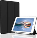 Case for iPad Air 3 / Pro 10.5 Inch, Lightweight Slim Soft TPU Trifold Stand Smart Cover, Auto Sleep/Wake Case with Pencil Holder for iPad Air 3rd Generation/Pro 10.5 - Black