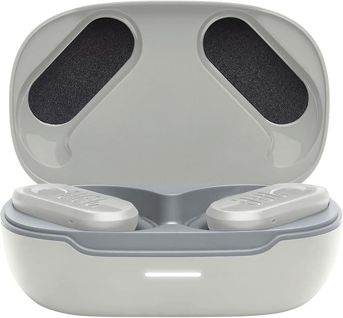 JBL Endurance Peak 3 - Dust and Water Proof (IP68) True Wireless Active Earbuds, JBL Pure Bass Sound, Up to 50 Total Hours of Playback with Speed Charge, Ambient Aware & Talk Thru (White)