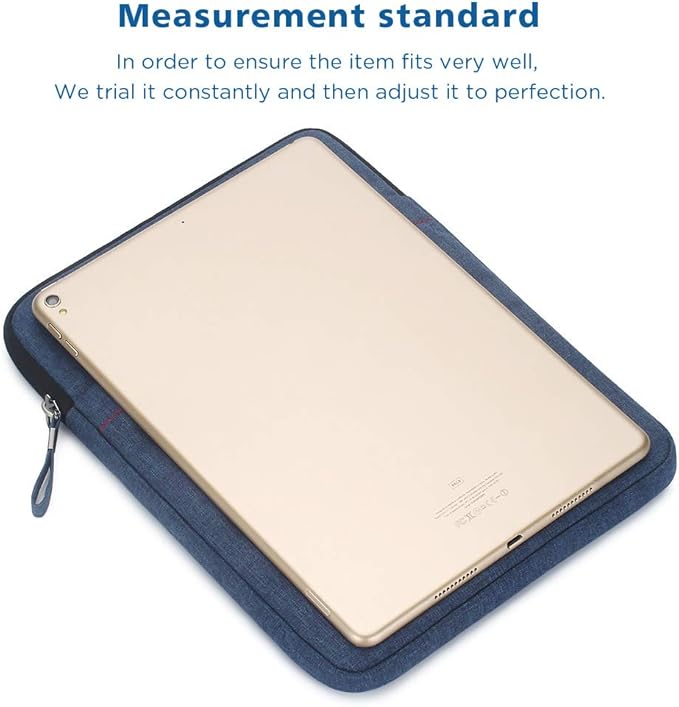 NIDOO Tablet Sleeve Protective Bag 8 inch for 8.3" iPad mini 6/7.9" iPad mini 5/8" Lenovo Tab M8 Gen / 8.7" Galaxy Tab A7 / 8" Huawei MatePad T 8 Water Repellent Vertical Laptop Case Pouch, Blue