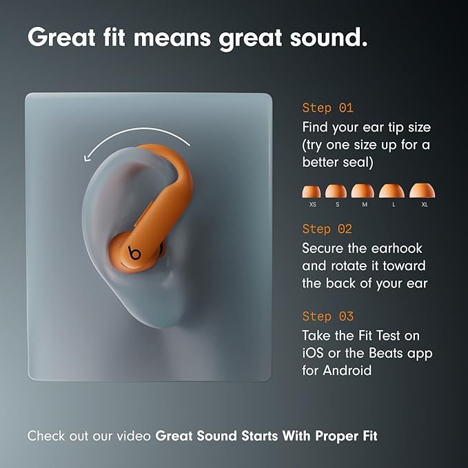 Beats Powerbeats Pro 2 - Wireless Bluetooth Earbuds with USB-C Charging Cables (1.5 m) - Electric Orange