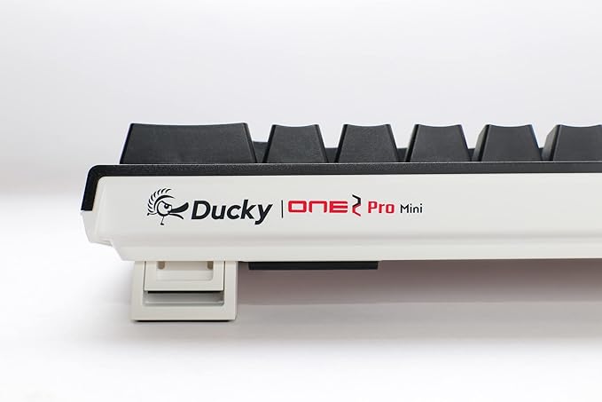 Ducky One 2 Pro 60% Mechanical Keyboard: Quack Mechanics Dampening, Kailh Box White Switches, High-Density PBT doubleshot Keycaps, RGB, US, Black
