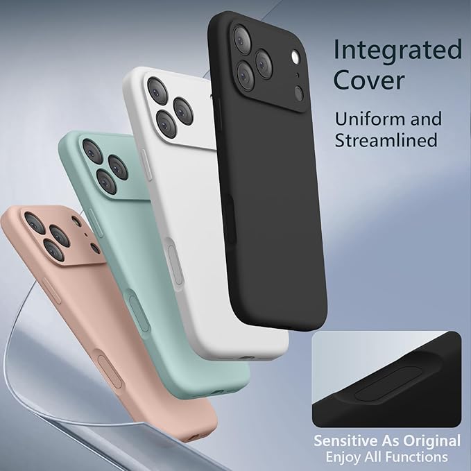 FireNova Magnetic for iPhone 17 Pro Max Case, Compatible with MagSafe, [Integrated Silicone Camera Control Button] [Camera Protection] Anti-Scratch Microfiber Lining Phone Case, 6.9", Black