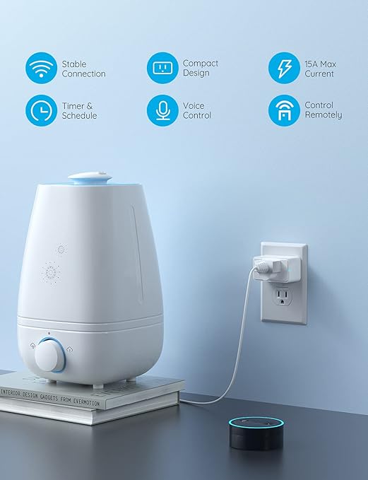 Govee Smart Plug, WiFi Bluetooth Outlets 4 Pack Bundle with Govee Smart Light Bulbs, WiFi Bluetooth Color Changing Light Bulbs Compatible with Alexa and Google Assistant