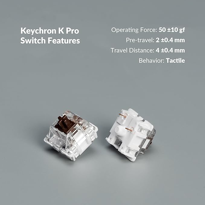 Keychron K4 Pro QMK/VIA Bluetooth Wireless Mechanical Keyboard, 96% Layout Custom Programmable Gaming Keyboard with White Backlit, Hot-Swappable K Pro Brown Switch for Mac Windows Linux - White