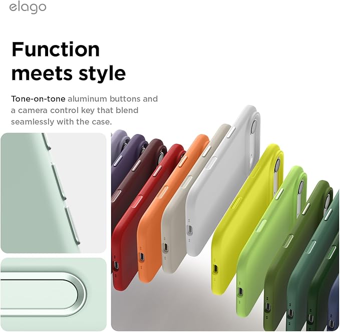 elago for iPhone Air Case, Premium Magnetic Silicone Case, Compatible with MagSafe, Liquid Silicone Material, Protective Cover, Shockproof, Slim Phone, 6.5 inch (Mint)
