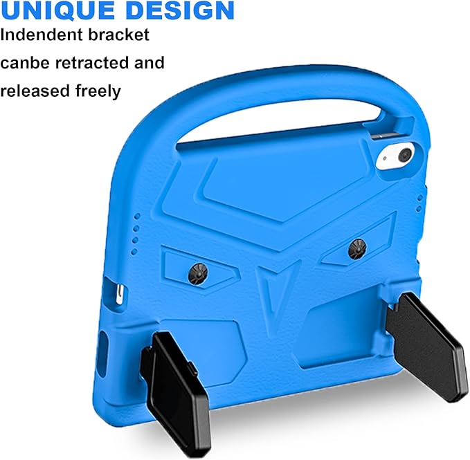Dteck for iPad 10th Generation Case Kids 10.9 Inch 2022, Durable Lightweight Shockproof Protective Handle Stand EVA Foam Boys Girls Kids Proof Case for iPad 10th Generation 10.9 Inch 2022,Blue