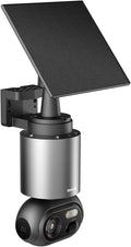 BOTSLAB 4K Security Cameras Wireless Outdoor, Add-On Camera Must Be Connected to Base Station and Cannot Be Used Independently, Solar Outdoor Camera, No Subscription,AI Recognition,360° PT,2.4GHz WiFi