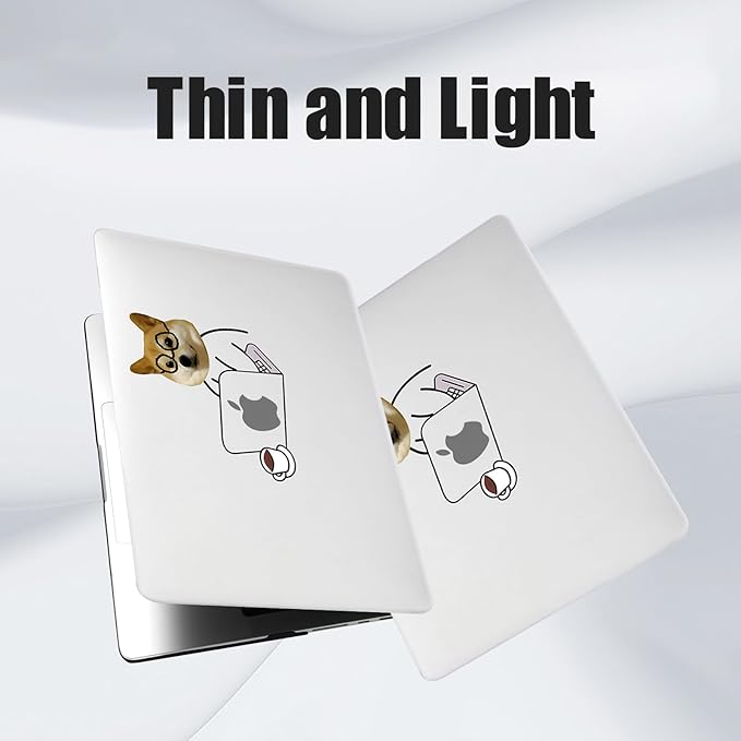 DTangLsm Compatible for MacBook Air 15 inch Case M5 2026 2025-2023 A3448 M4 A3241 M3 A3114 M2 A2941, Clear Plastic Hard Shell Cover for MacBook Air 15 Laptop M5 Case & Keyboard Cover, Hard-working Dog