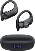 TREBLAB X3 Pro - Sports Wireless Ear Buds Bluetooth - Comfortable Workout Headphones with Secure Ear Hooks, 12H Long Battery Life, IPX5 Sweatproof Earphones, Noise Isolation Over Ear Earbuds