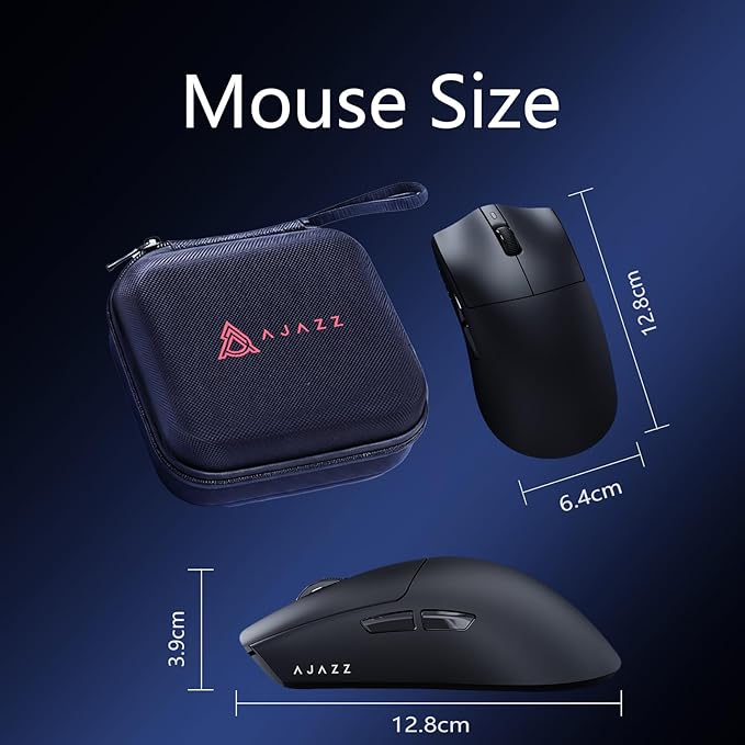 AJ139P V3 MC Wireless Gaming Mouse 2.4G Wired/Bluetooth | RGB Magnetic Charging Dock | Lightweight Design | 24K DPI | 800mAh Battery | PAW3311 Sensor | 5 Programmable Buttons, Compatible with PC/Mac