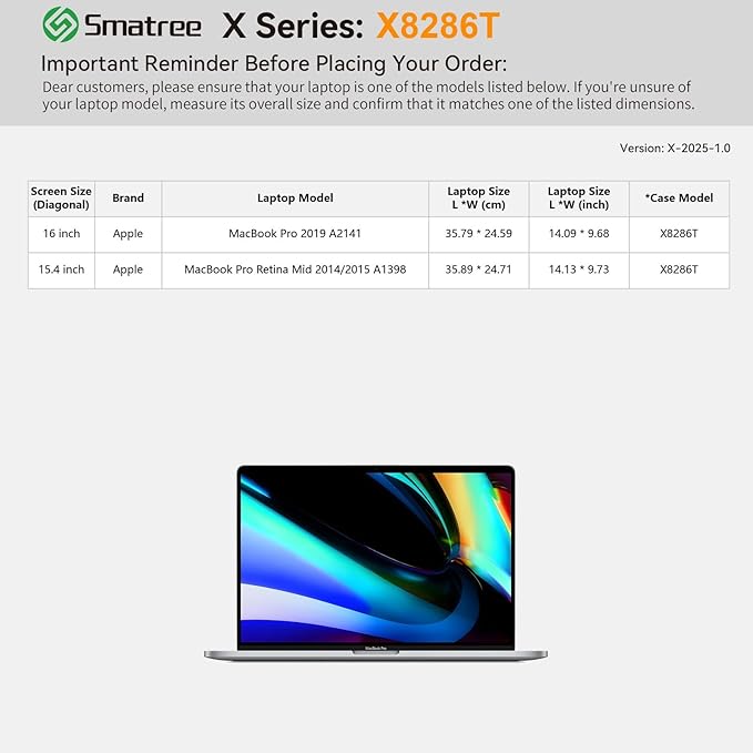 Smatree Hard EVA Protective Sleeve Case Compatible for 16 inch Apple MacBook Pro 2019 A2141, for 15.4 inch Apple MacBook Pro 2015/2014 A1398, Anti-Shock and Waterproof Laptop Case, Green (X8286TG)