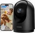 GNCC Indoor Security Camera, 2K Cameras for Home Security with Motion Detection, Baby/Pet Camera with Phone App, Night Vision, 2-Way Audio, TF/Cloud Storage, Works with Alexa & Google Home, 2.4G WiFi
