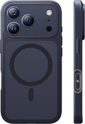 TAURI for iPhone 17 Pro Case, Compatible with MagSafe, (Full Camera Protection) Camera Control Cover Solid-Color Matte Magnetic Phone Case for 17 Pro 6.3", Black