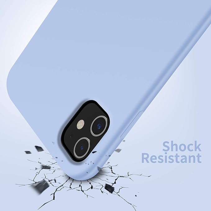 OTOFLY Compatible with iPhone 11 Case,Ultra Slim Fit iPhone Case Liquid Silicone Gel Cover with Full Body Protection Anti-Scratch Shockproof Case (Light Blue)
