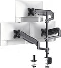 WALI Triple Monitor Mount for 13-34 inch Screens, Full Adjustable 3 Monitors Desk Mount with Clamp & Grommet Base, Triple Monitors Arm, up to 19.8lbs Each, VESA 75x75 100x100 mm (GSDM003XL), Black