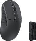 Keychron M3 Mini 4K Wireless Bluetooth 5.1/2.4 GHz/Wired Optical Mouse, Ultra-Lightweight 55g Programmable PixArt 3395 Sensor with up to 26,000 DPI/ 650 IPS for Windows Mac Linux - Black