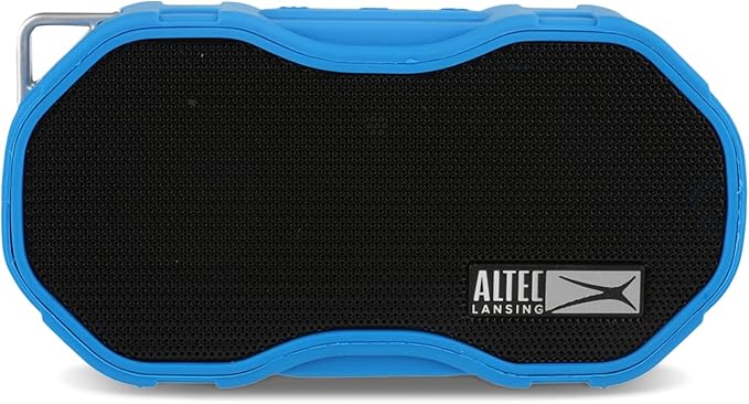 Altec Lansing - Baby Boom Waterproof Bluetooth Speaker, Wireless & Portable for Travel & Outdoor Use, Deep Bass & Loud Sound, 1 Pack (Blue)