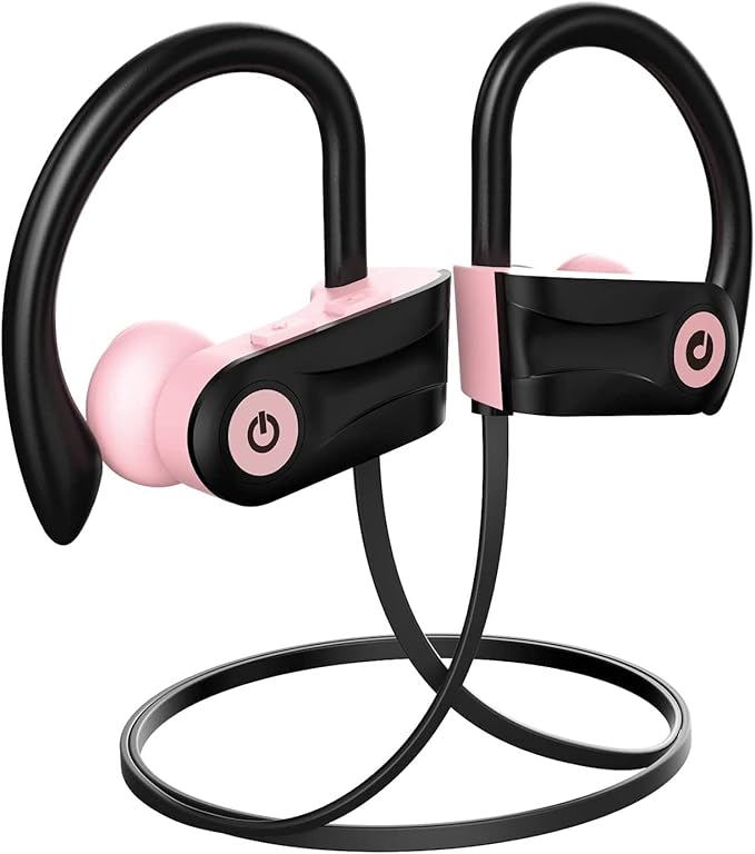Otium Bluetooth Headphones Wireless Earbuds Headsets Wireless Earbuds Bluetooth Earphones IPX7 Waterproof 15 Hours Playtime Running Sports Workout